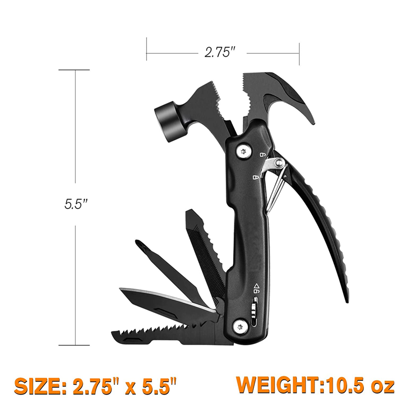 12 in 1 Mini Hammer Multitool for Emergency Survival 4
