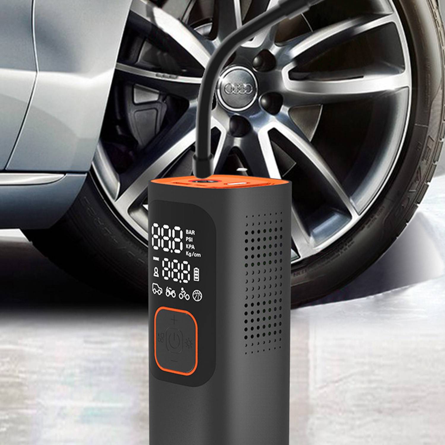 Portable vehicle-mounted inflator 6