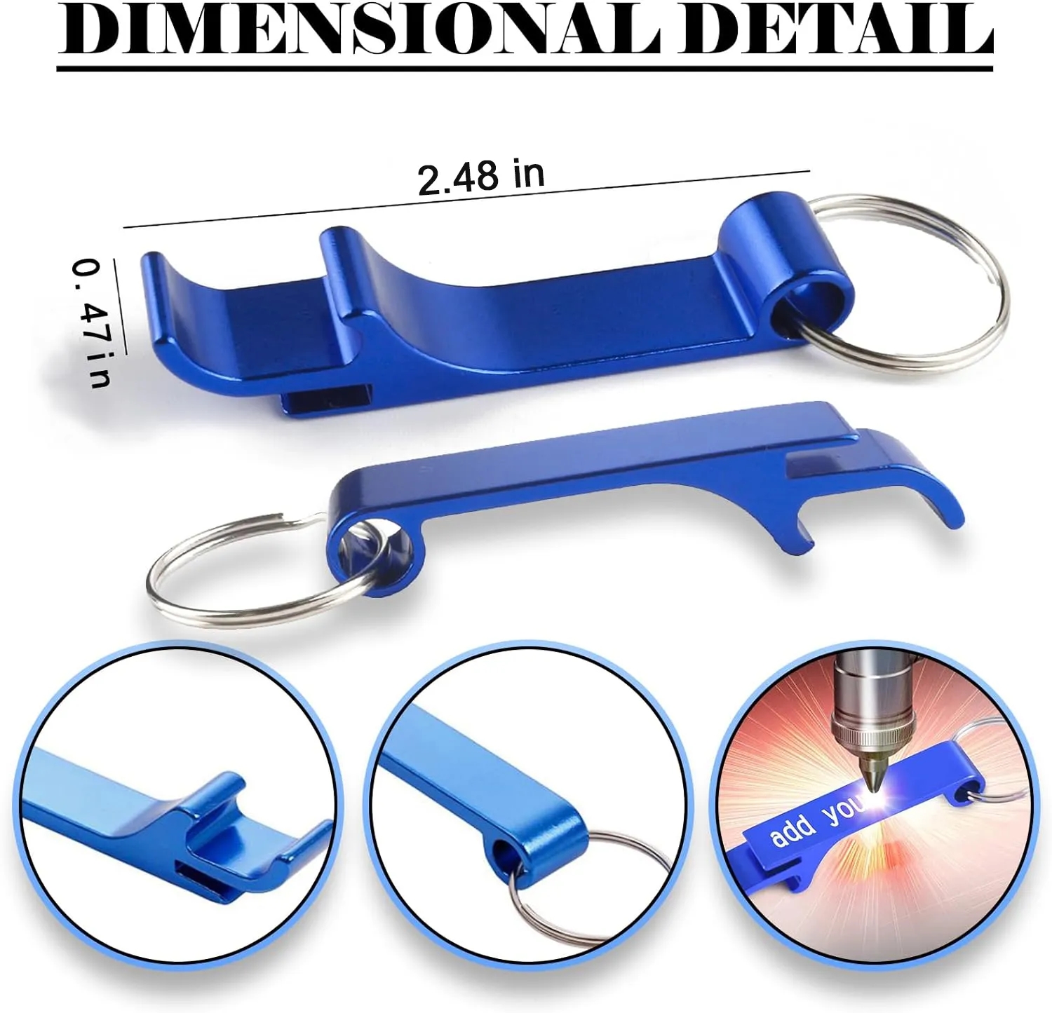 Classic Metal Keychain Bottle Opener 6