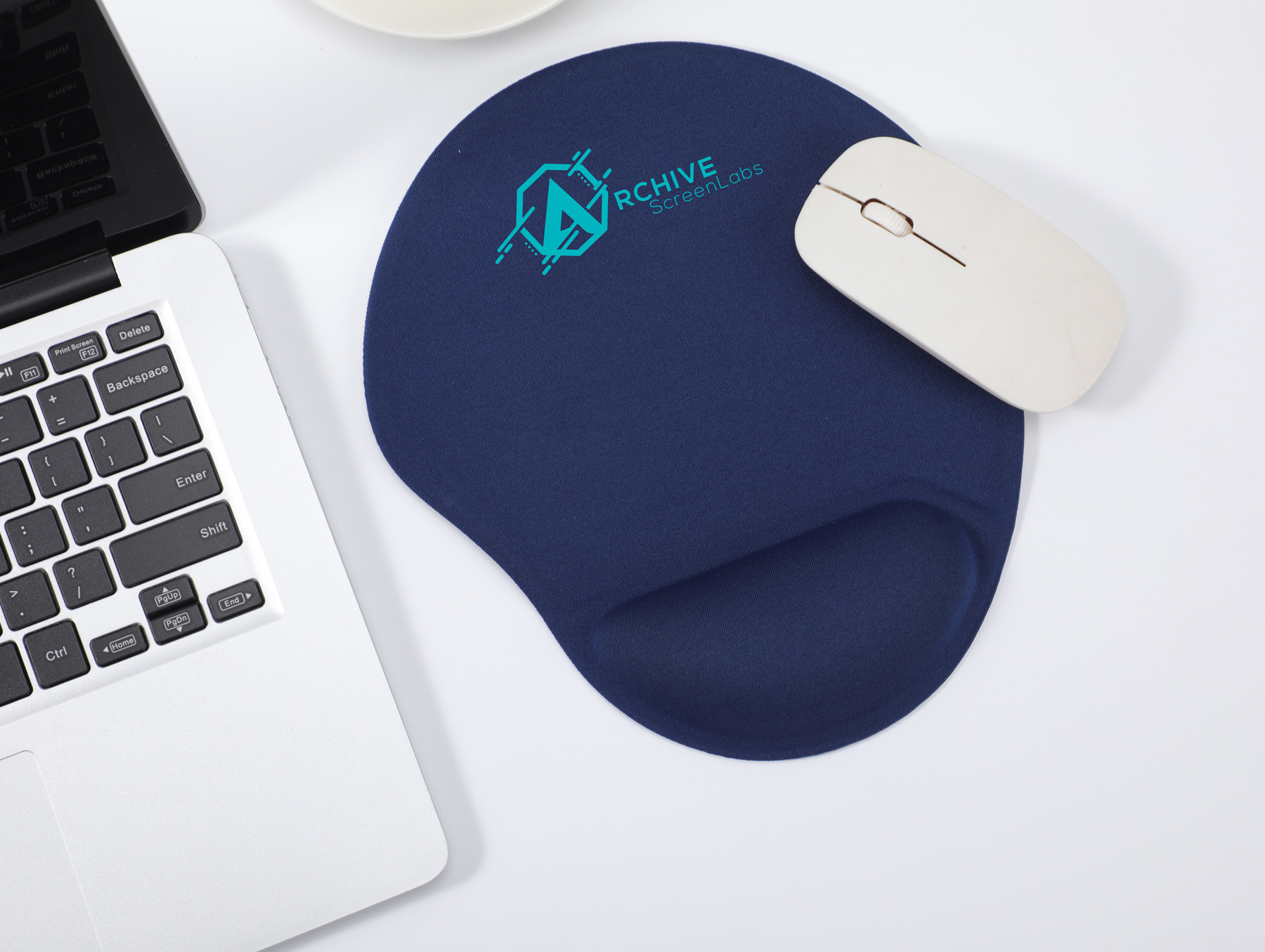 Wave Non-Slip Mouse Pad with Gel Wrist Rest 30