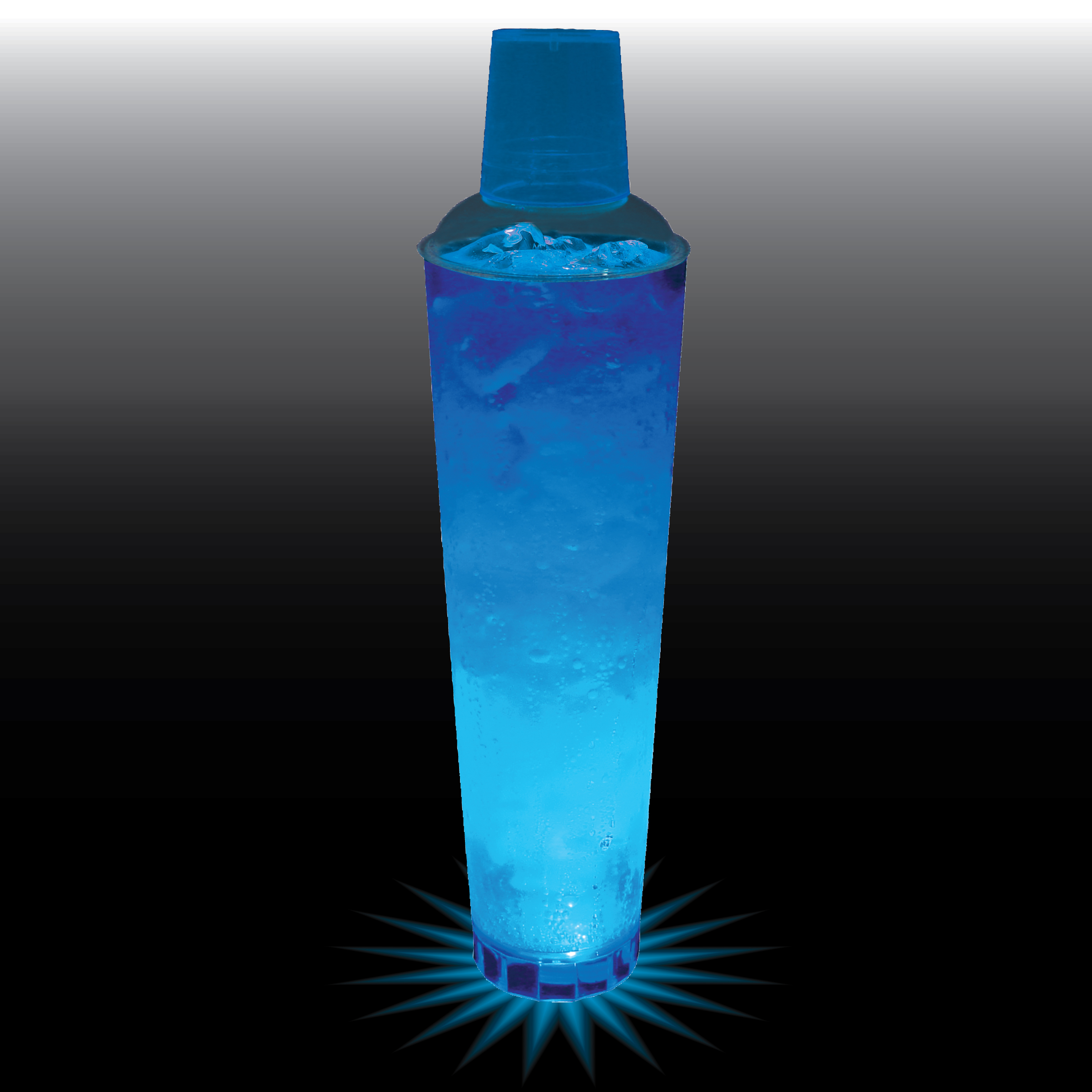 32oz Single Light 3 Piece Large Volume Plastic Cocktail Shaker 11