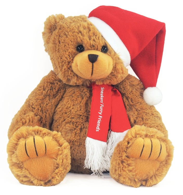 12" Santa Bear with one color imprint 2