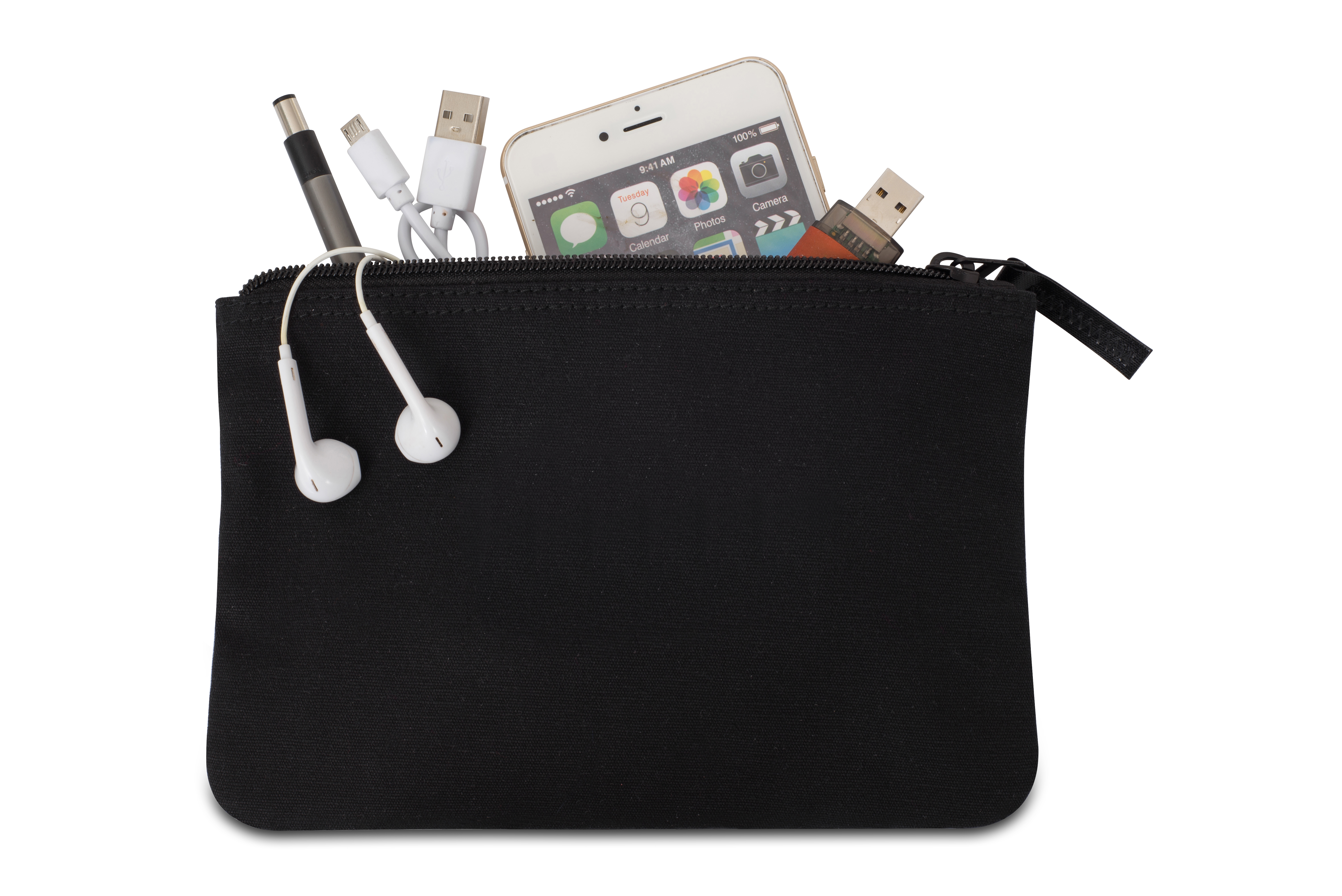 Avery Cotton Zippered Pouch 18