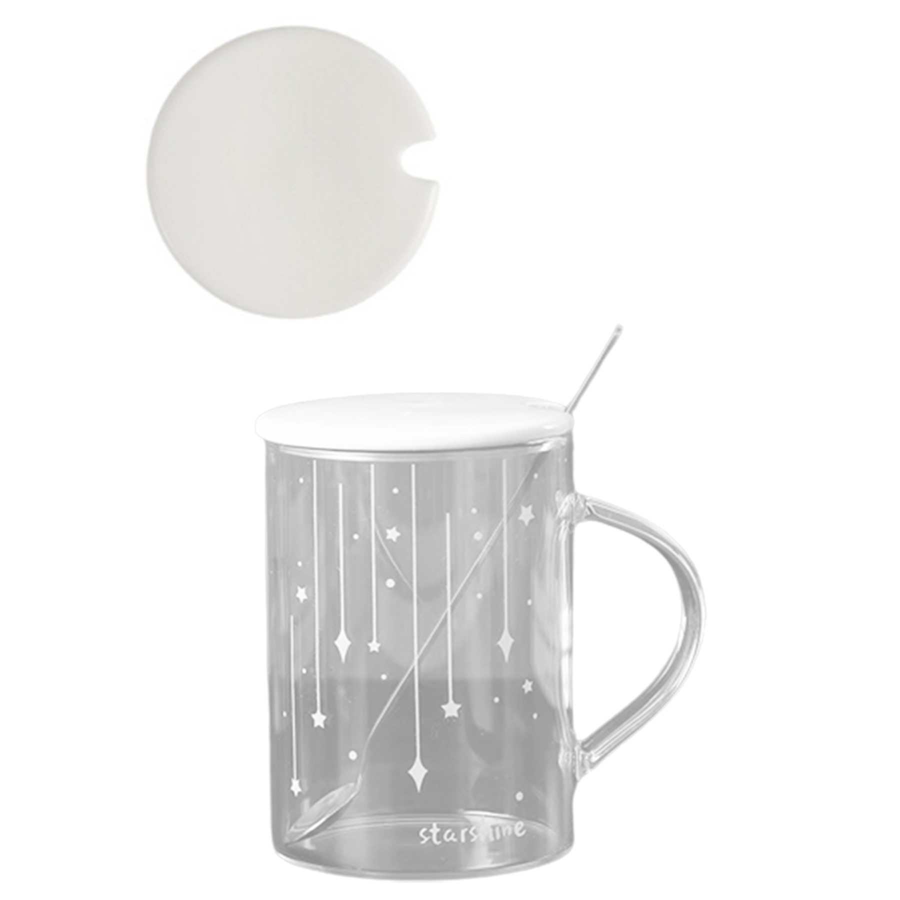 16.9Oz Transparent Glass Luminous Cup 1