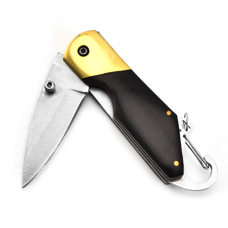 Stainless Steel Folding Pocket Knife with Key Chain 6