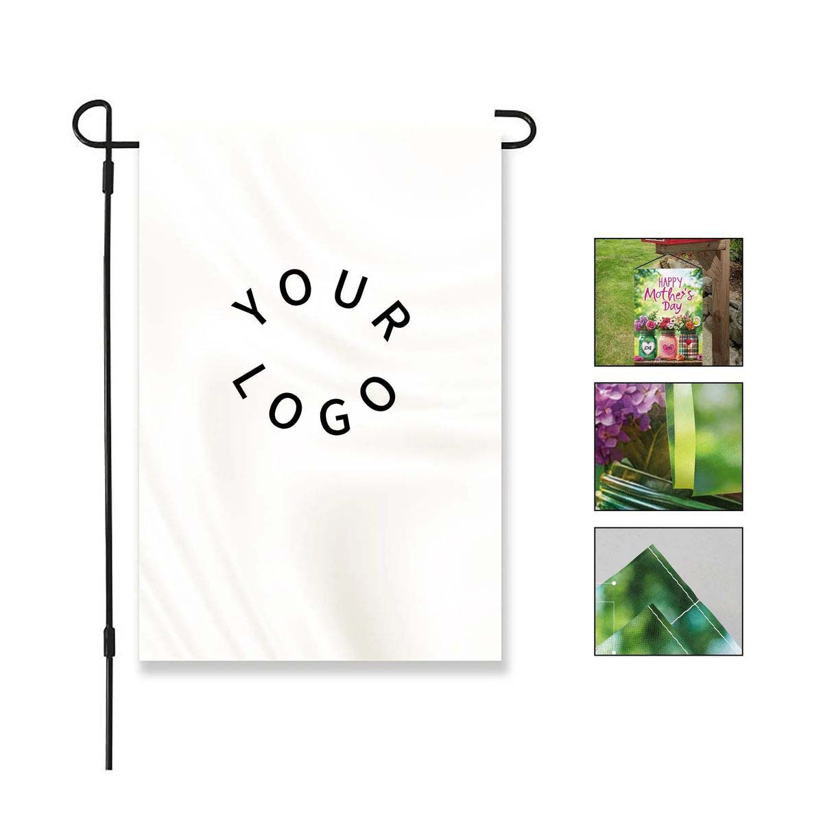 Polyester Holiday Garden Flag with Seasonal Prints 3