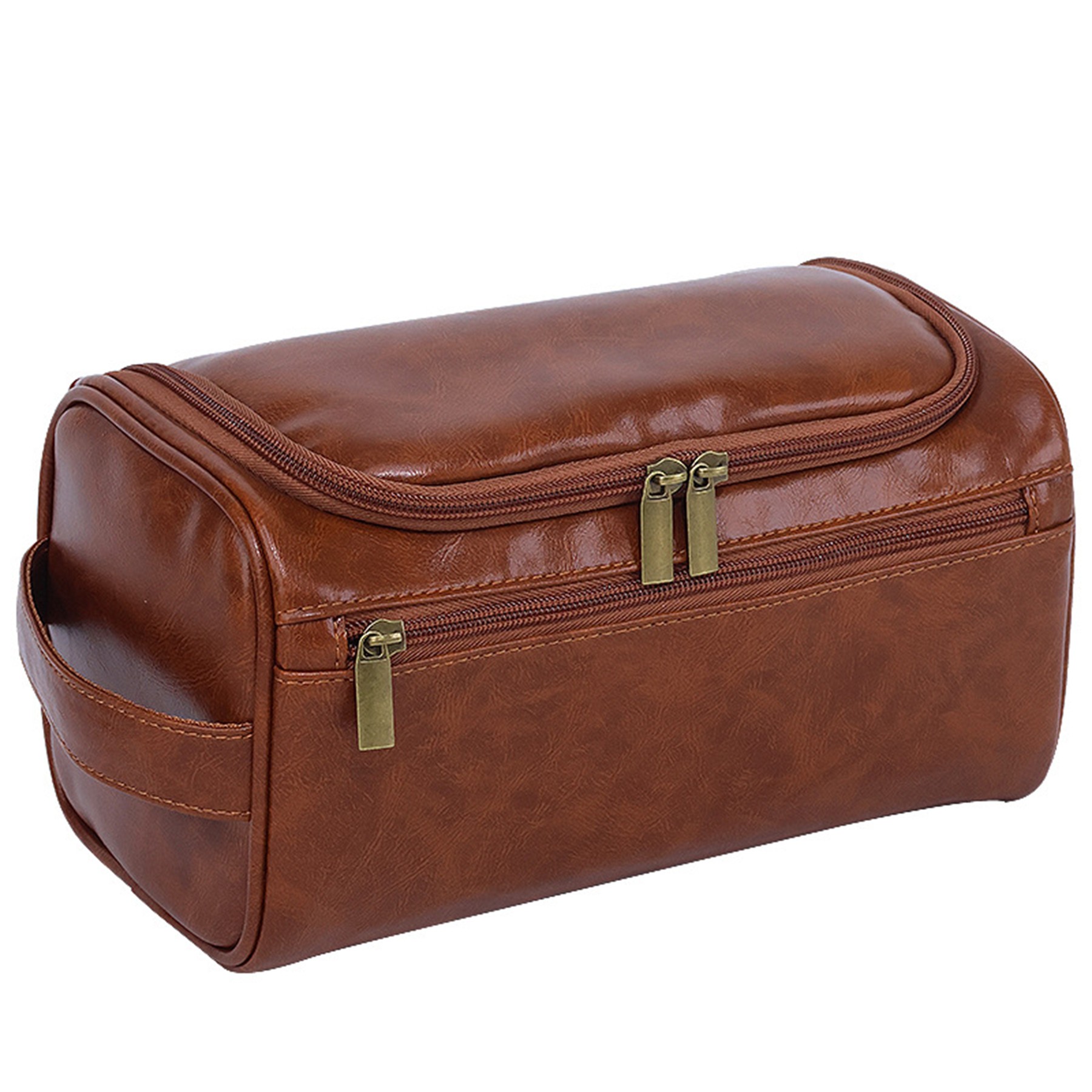 Handcrafted Premium Leather Toiletry Bag 4