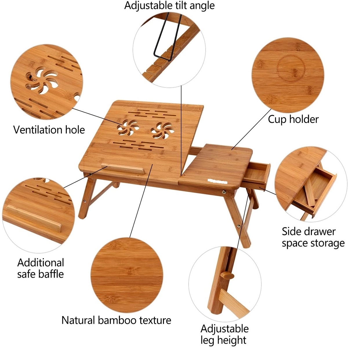 Bamboo Laptop Desk 4