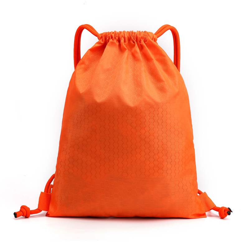 600D Football Material Gym Backpack Bag w/thick Thick Drawstring 4
