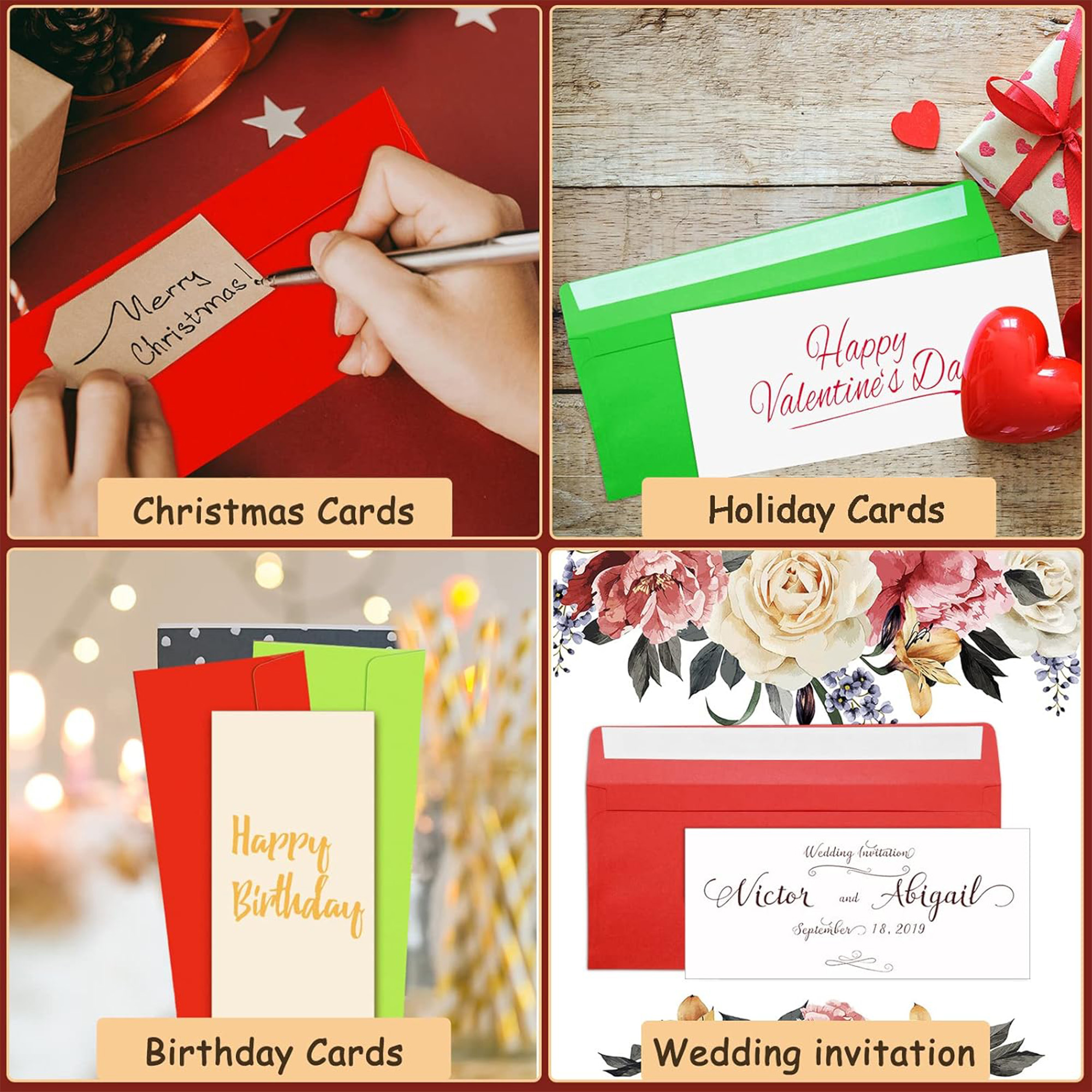 Self-Seal Envelope for Wedding, Office, Mailing 3