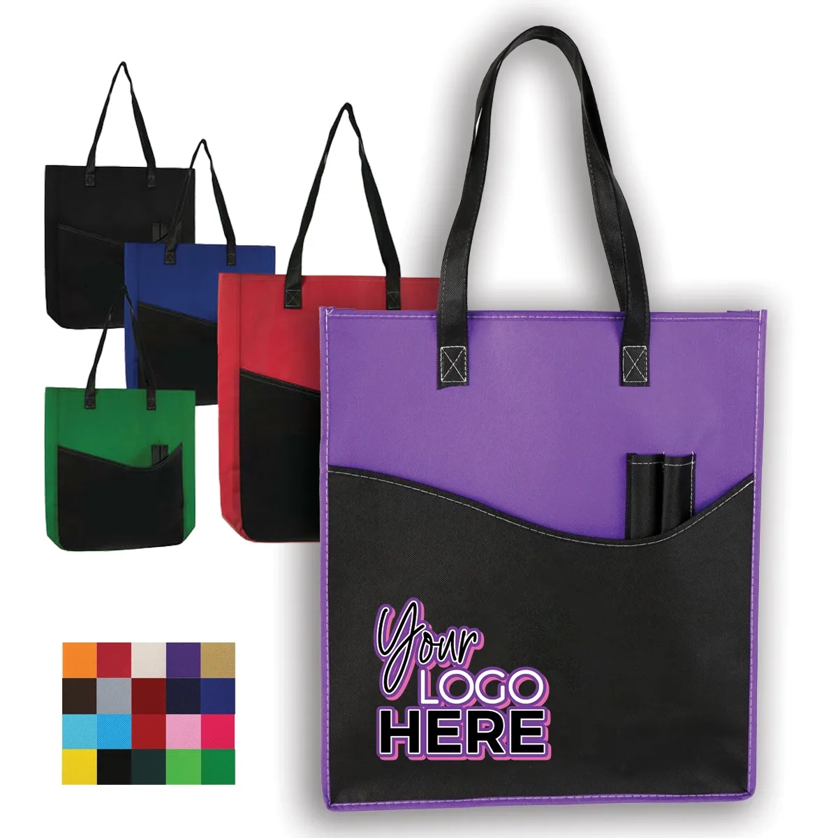 Non Woven Versatile Tote Bag With Pocket 8