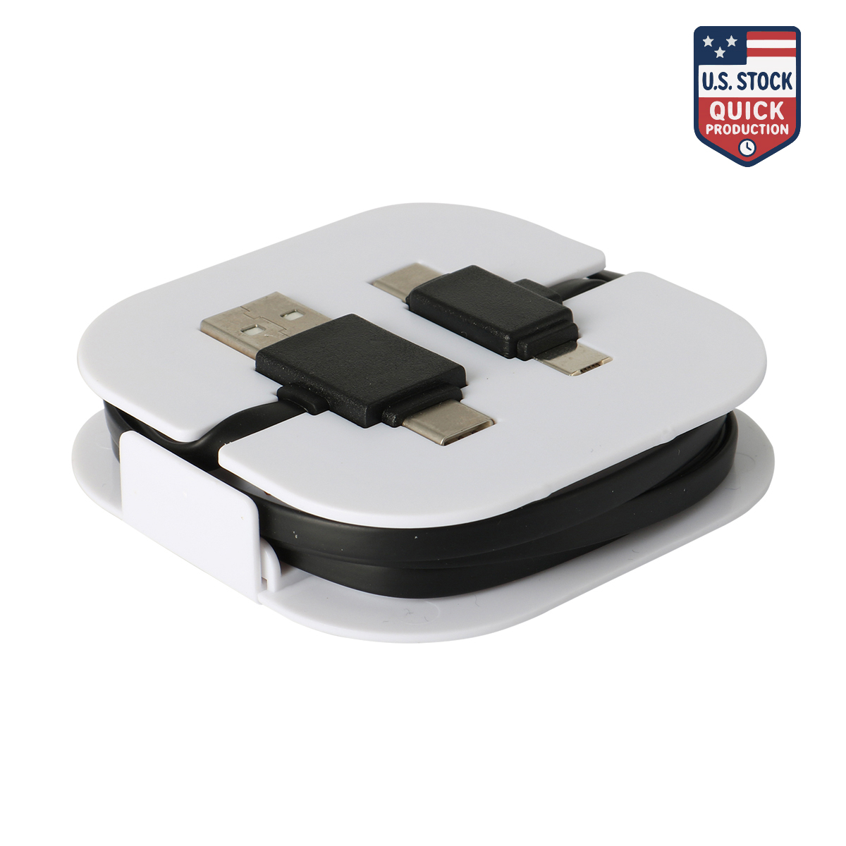 4-In-1 Multi-Connector Charging Cable: Micro/Type C To Type C/Lightning 7