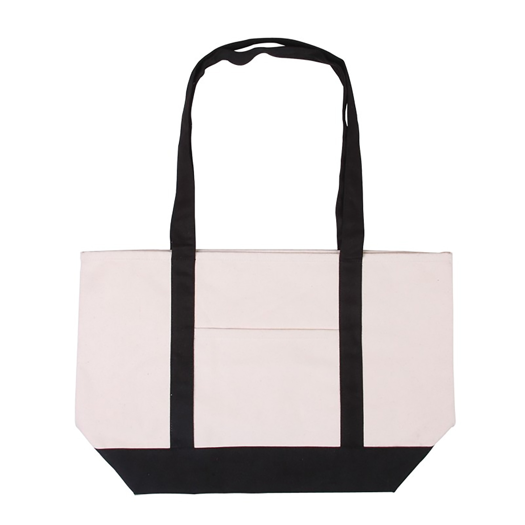 Open Top Heavy Duty Deluxe Tote Bag with Outer Pocket, custom tote bag with logo imprint 4