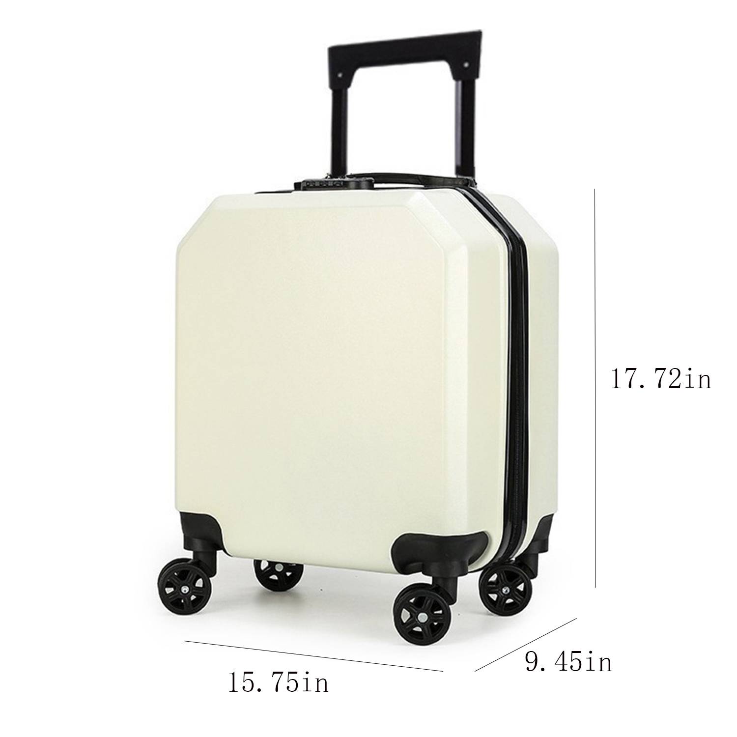18" Kids ABS Waterproof Universal Wheel Suitcase 4