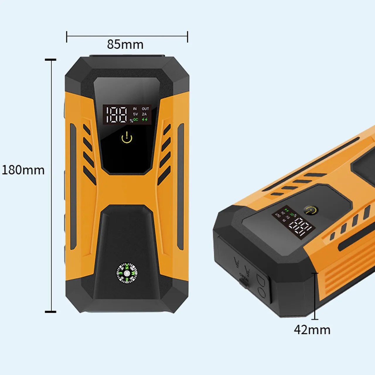 12V Auto Jump Starter Peak 1000A 4