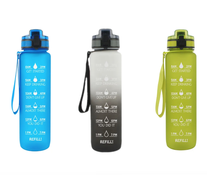 Frosted Fitness Sports Water Bottle, 32 oz. 2