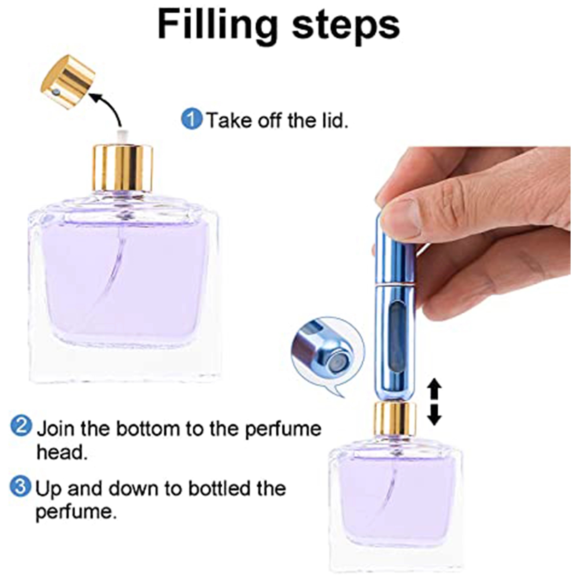 MOQ100 Mini Refillable Perfume Spray Bottle 5ML 2