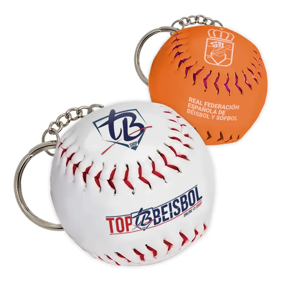 Solid Baseball Keychain Stress Ball 3