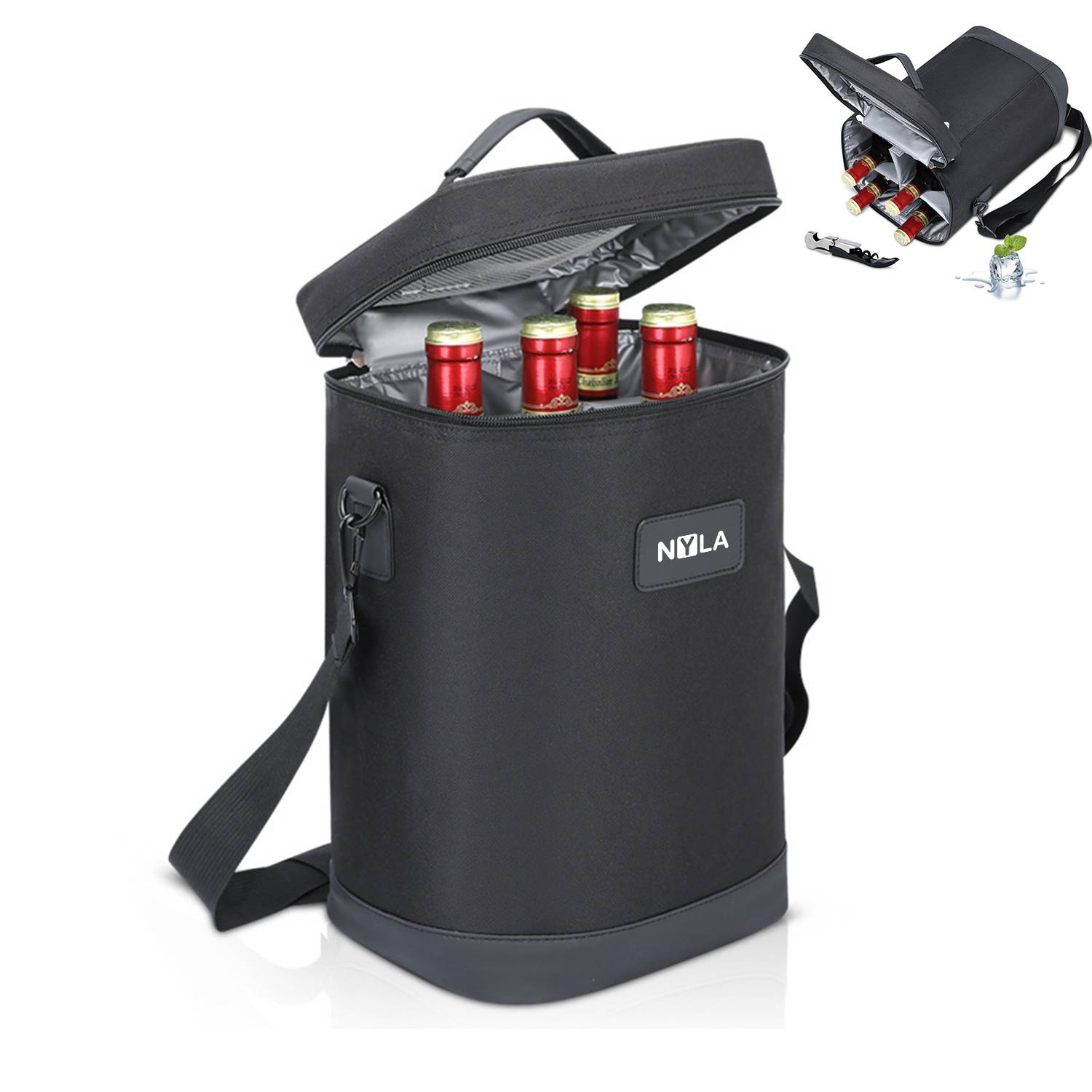 Insulated Oxford Wine Bottle Bag 5
