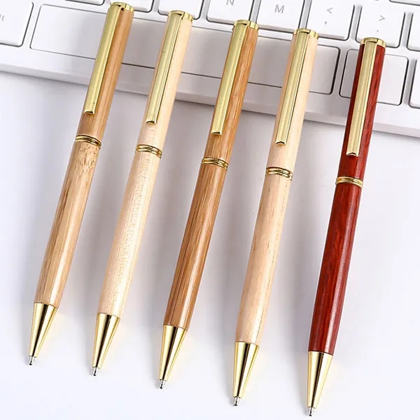 Wooden Slim Twist Pen With Box 5