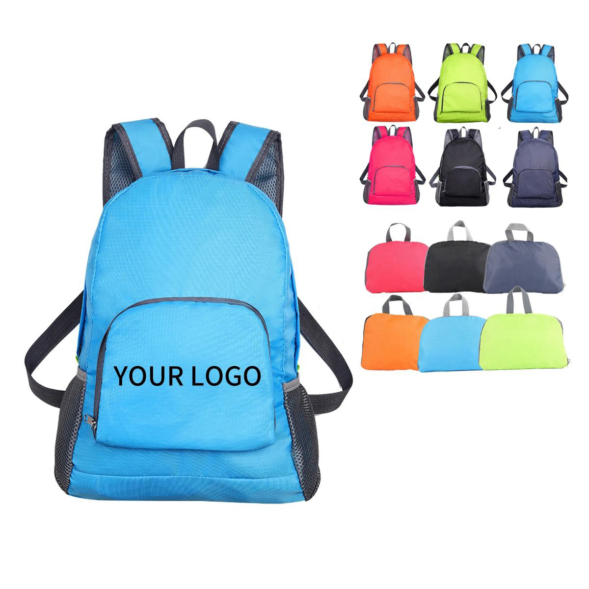 Durable Nylon Hiking Backpack with Exterior Compartments 4