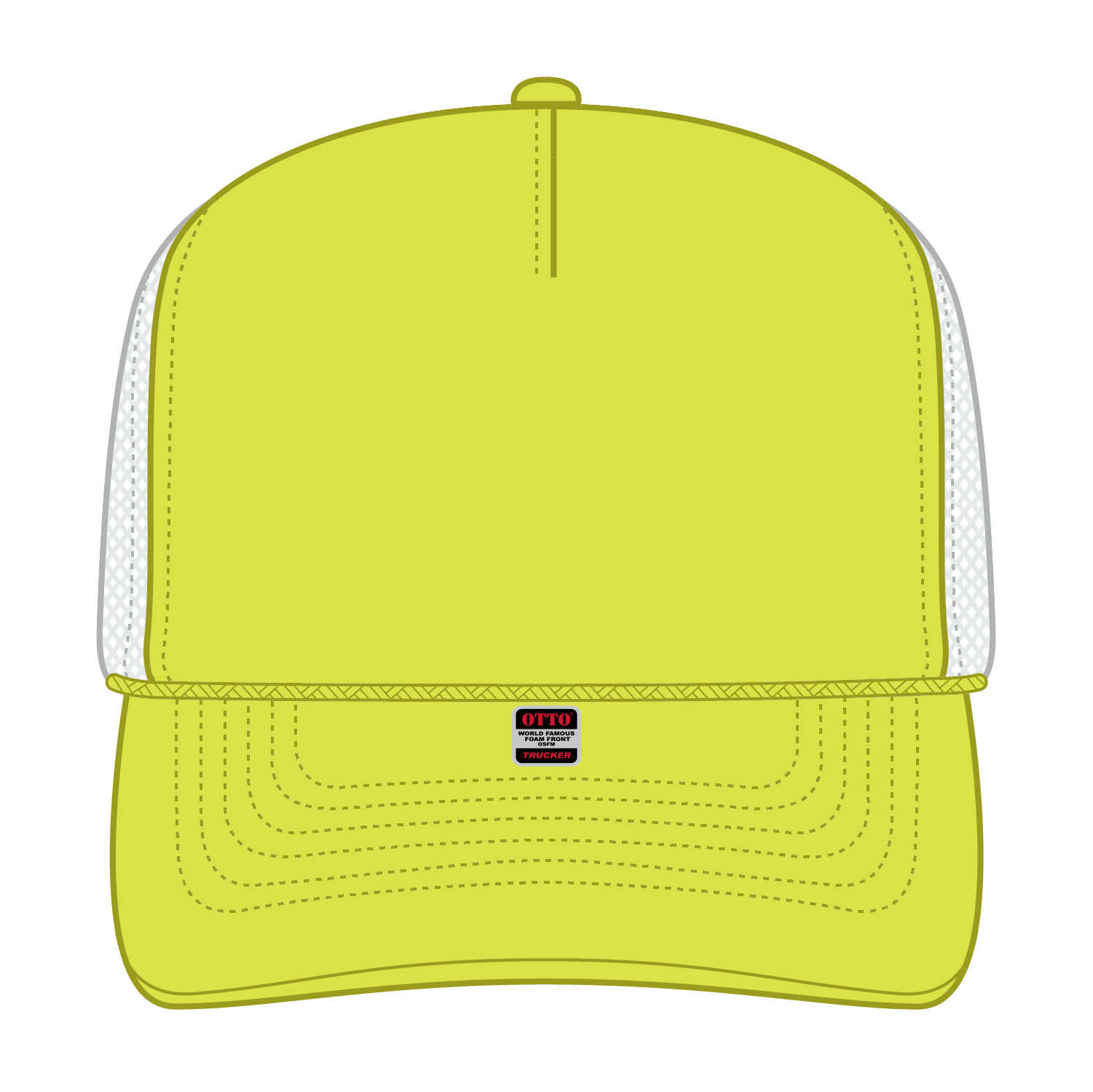 OTTO CAP® 5 Panel High Crown Mesh Back Trucker Hat 221