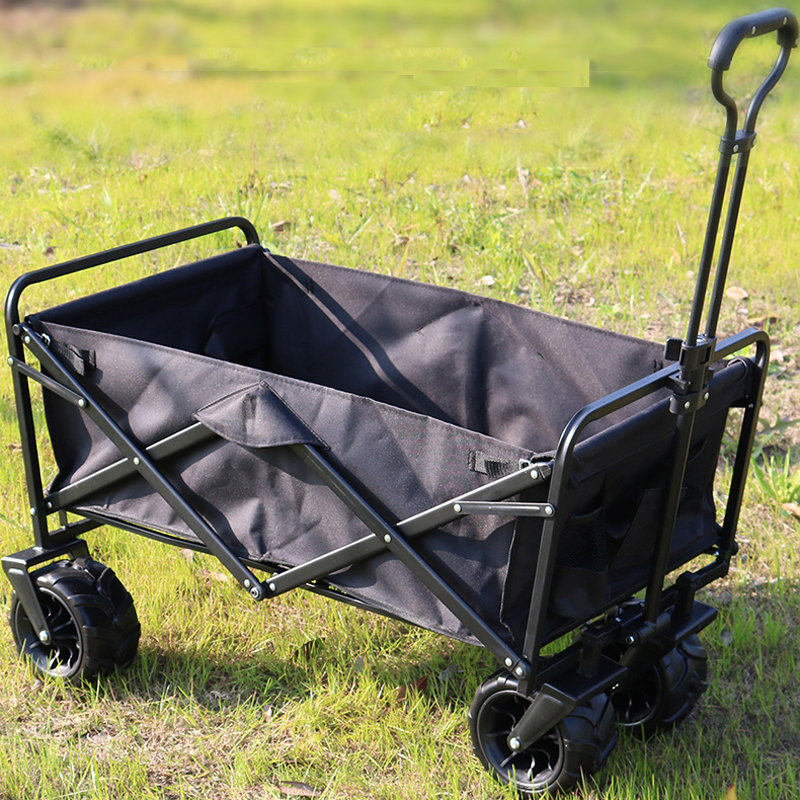 Collapsible Utility Wagon With Beach Wheel