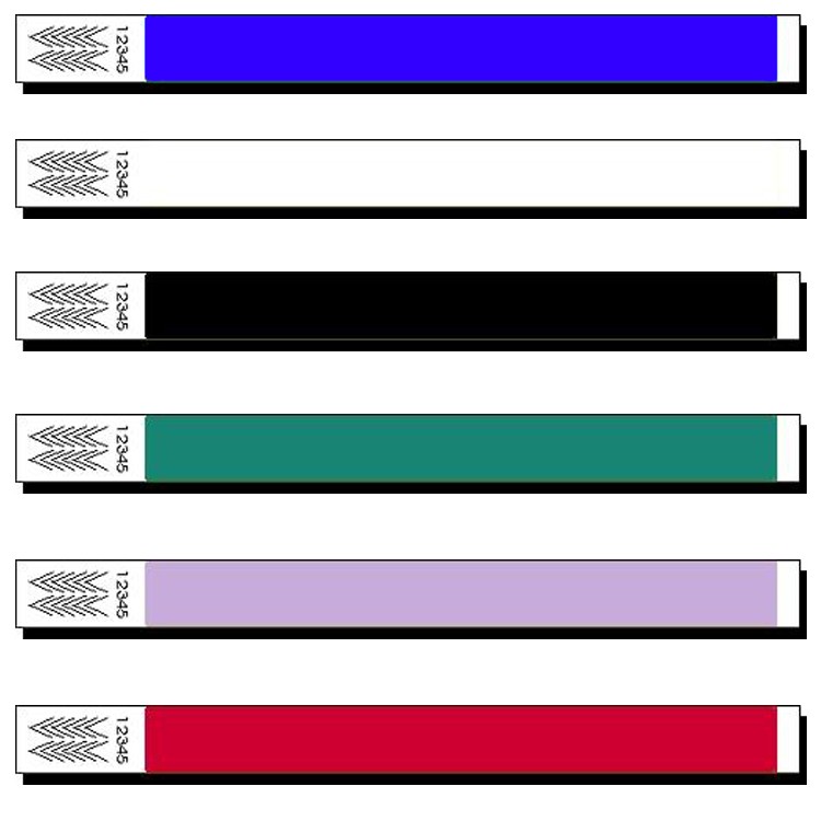 3/4" Tyvek Wristband 6