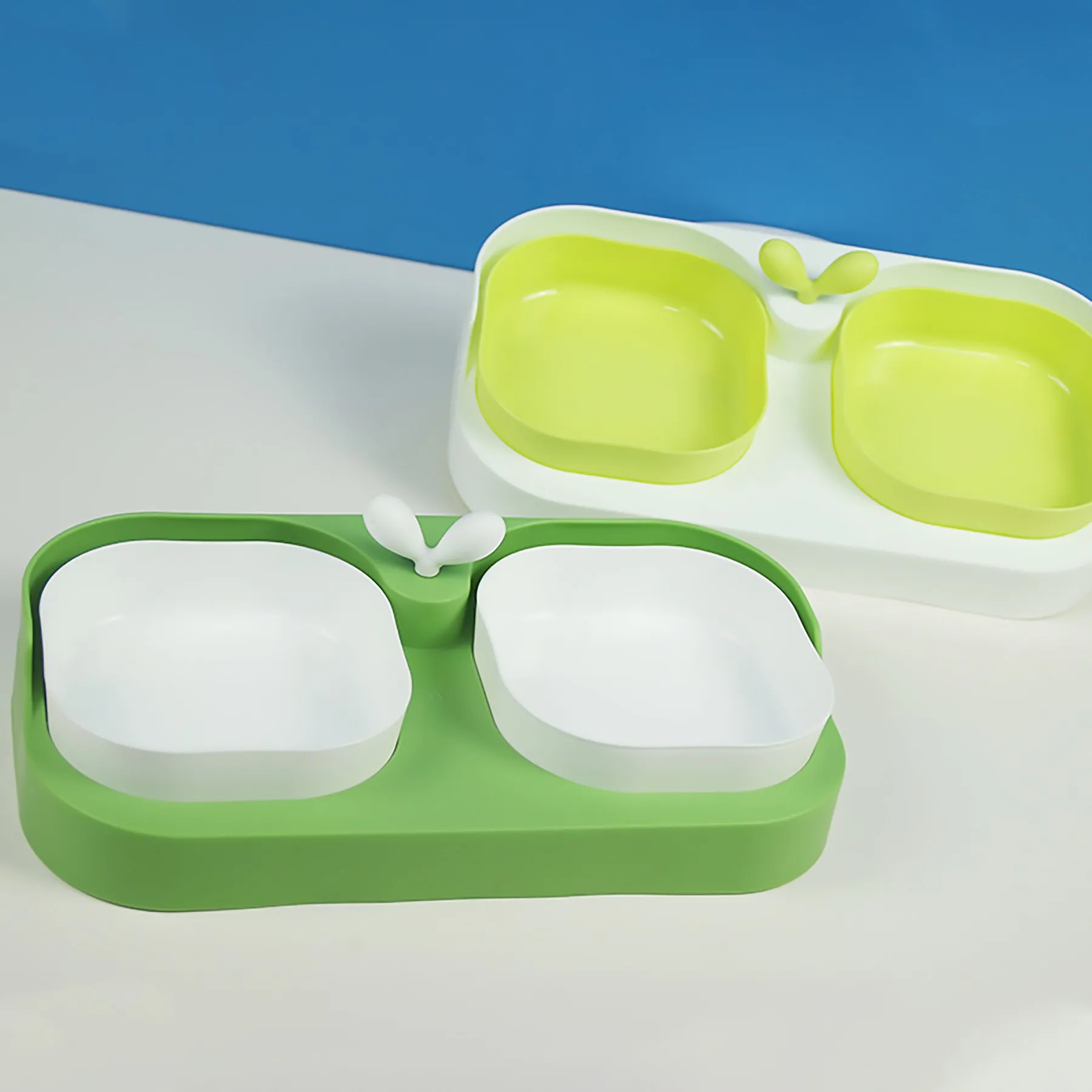 Polypropylene Fresh Pet Feeding Double Bowls 5