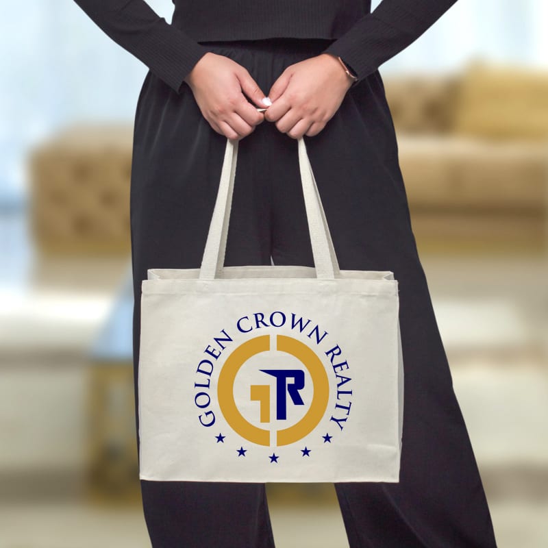 Custom Full Gusset Heavy Canvas Tote Bags, custom tote bag with logo imprint 18