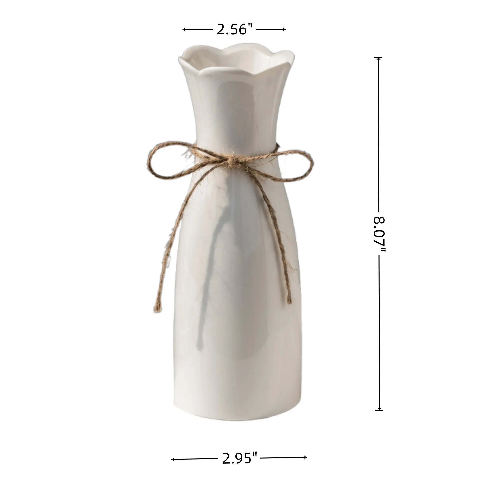 Simple Mini Ceramic Flower Vase Home Decoration 3