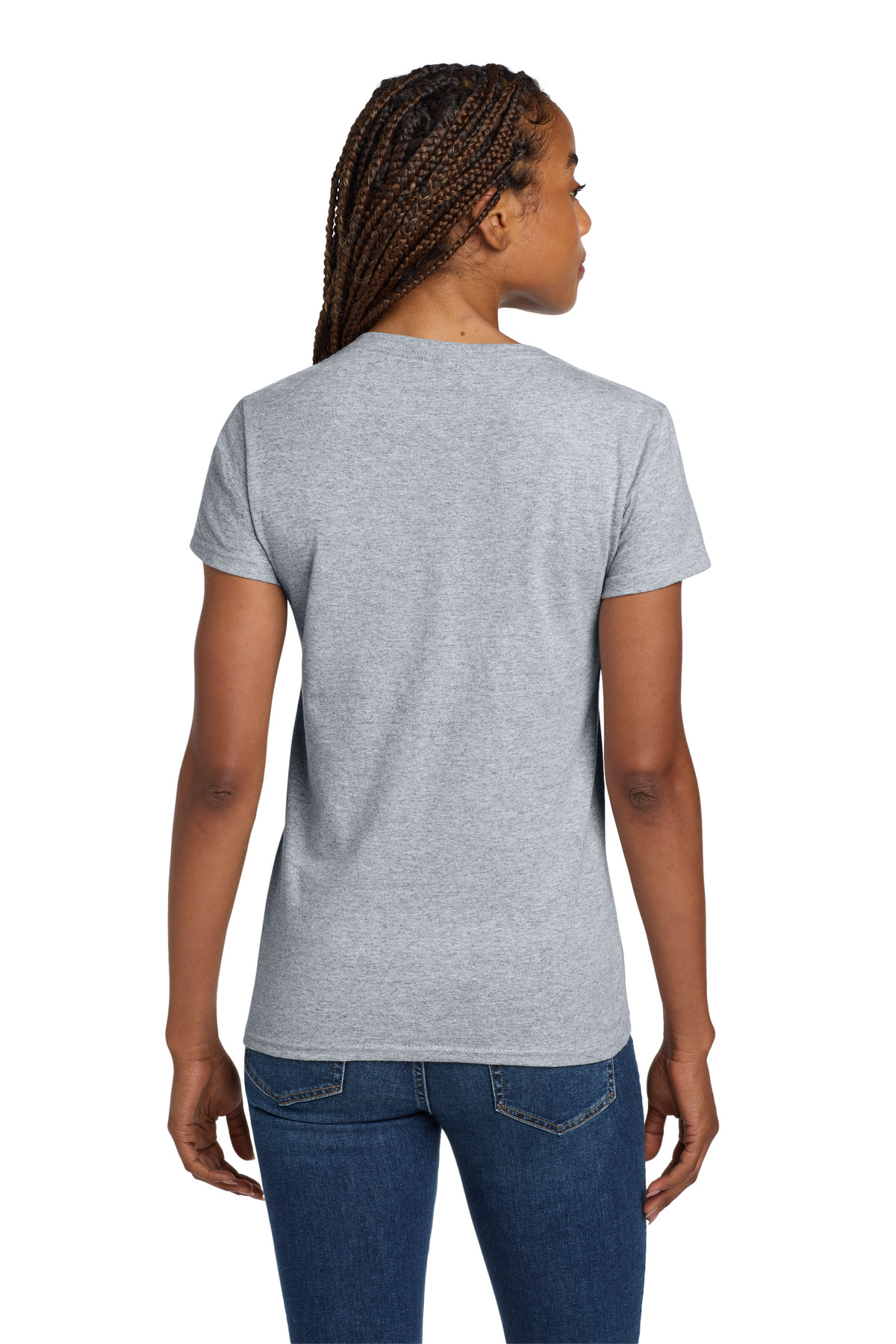 Gildan Women's Heavy Cotton 100% Cotton V-Neck T-Shirt. 5V00L 68