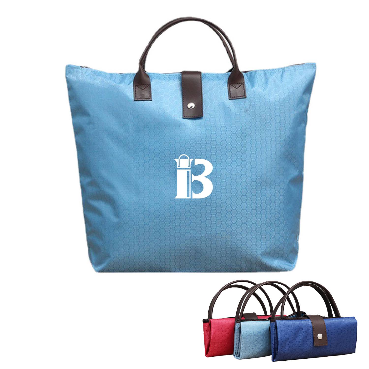 Waterproof Large Capacity Foldable Shopping Bag with Handles