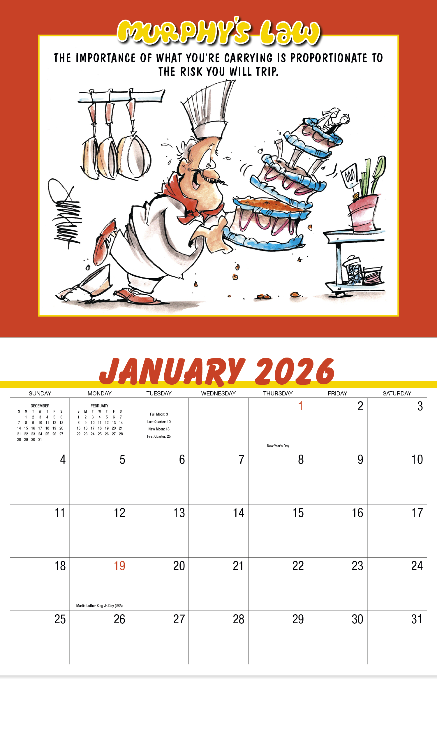 HotLine® Products Murphy's Law Appointment Calendar - Stapled 41