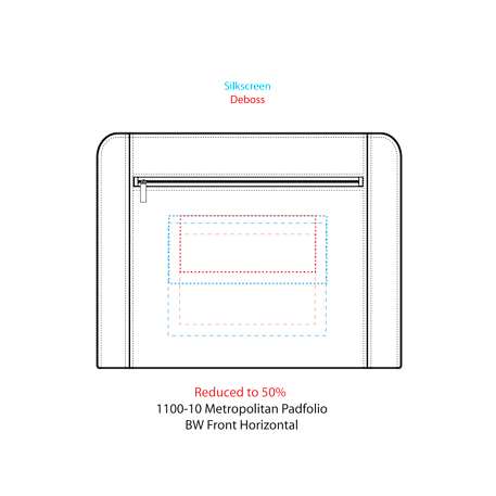 FSC® Mix Metropolitan Zippered Padfolio 14