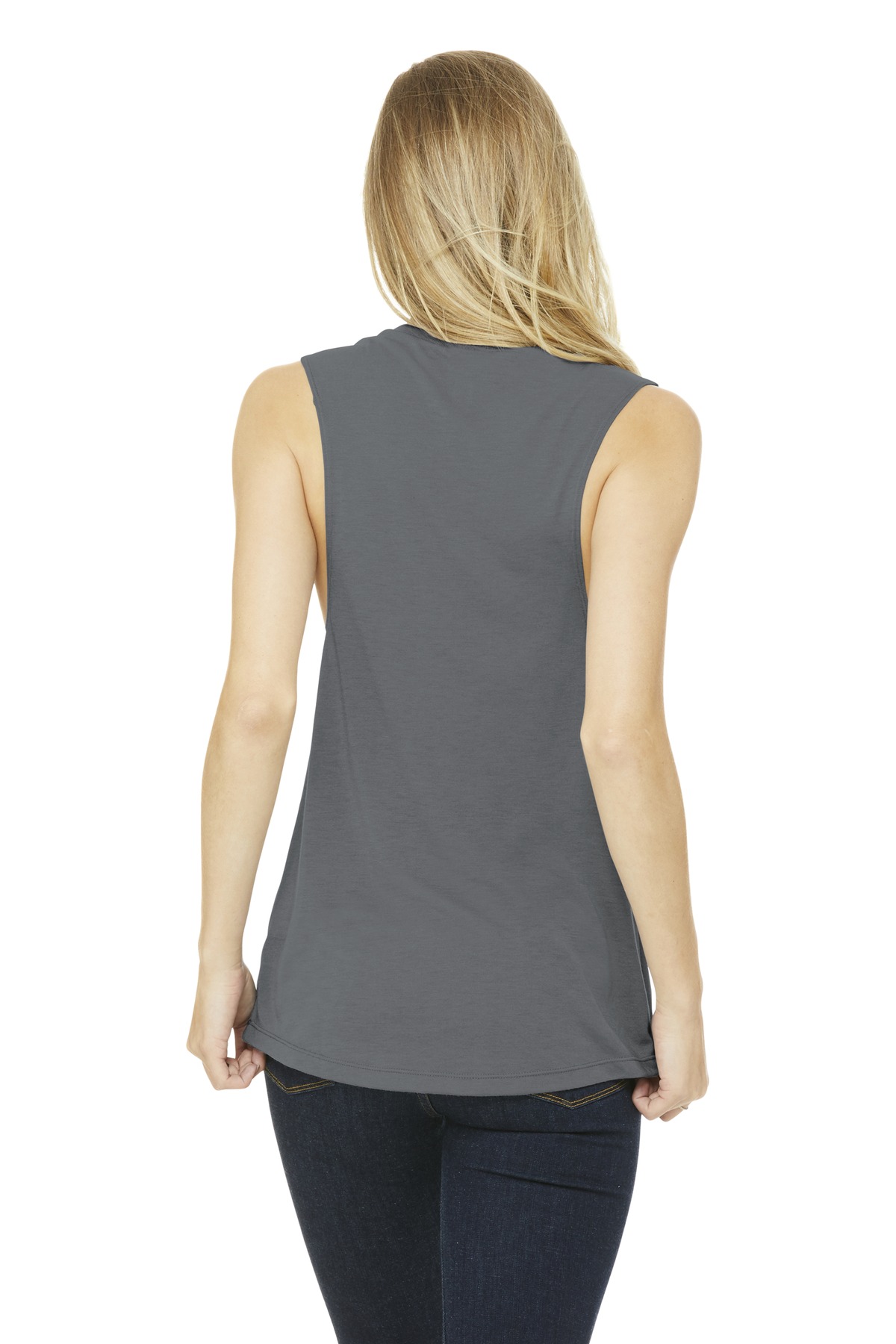 BELLA+CANVAS Women's Flowy Scoop Muscle Tank. BC8803 75