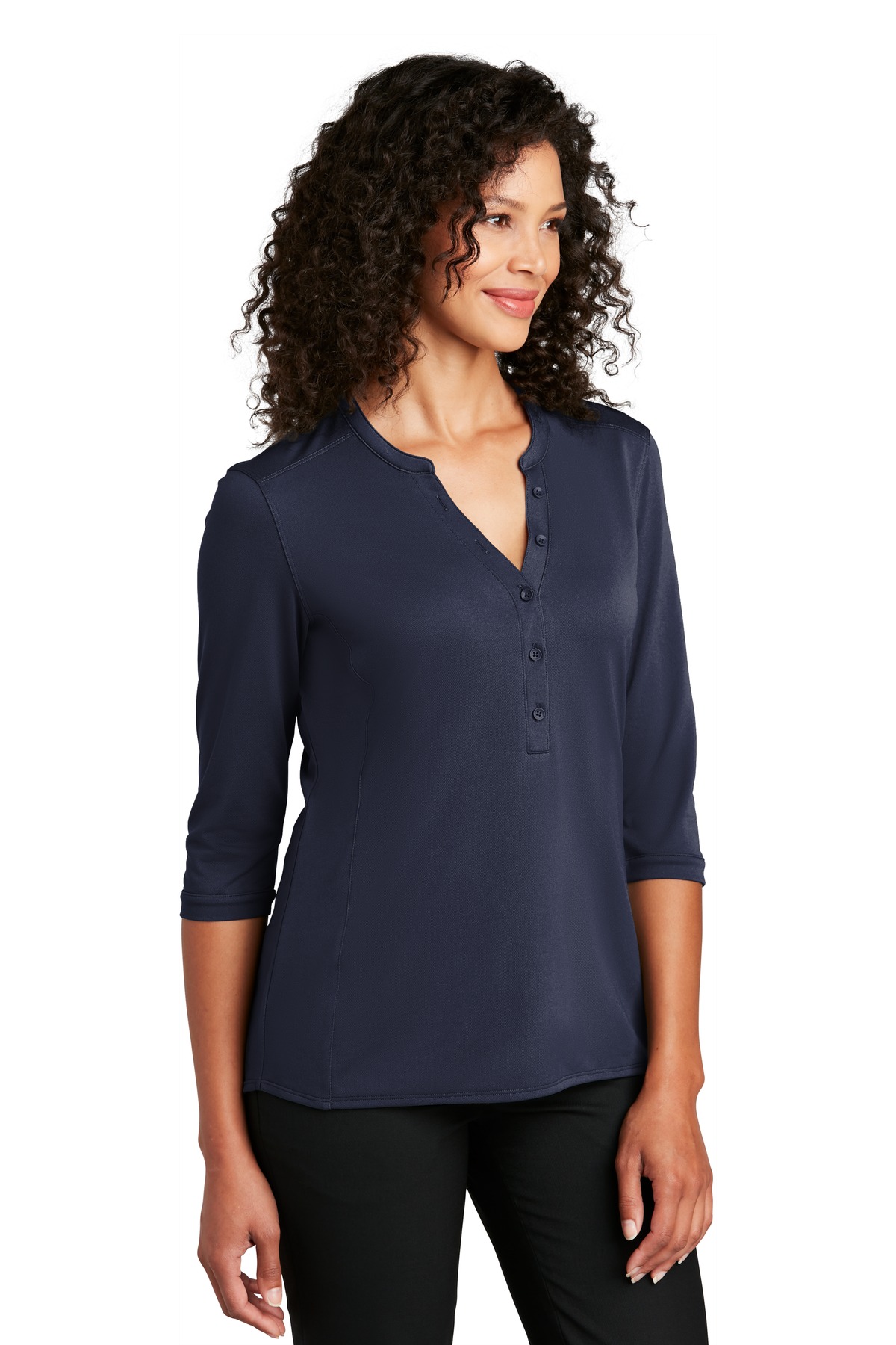 Port Authority Women's UV Choice Pique Henley LK750 30