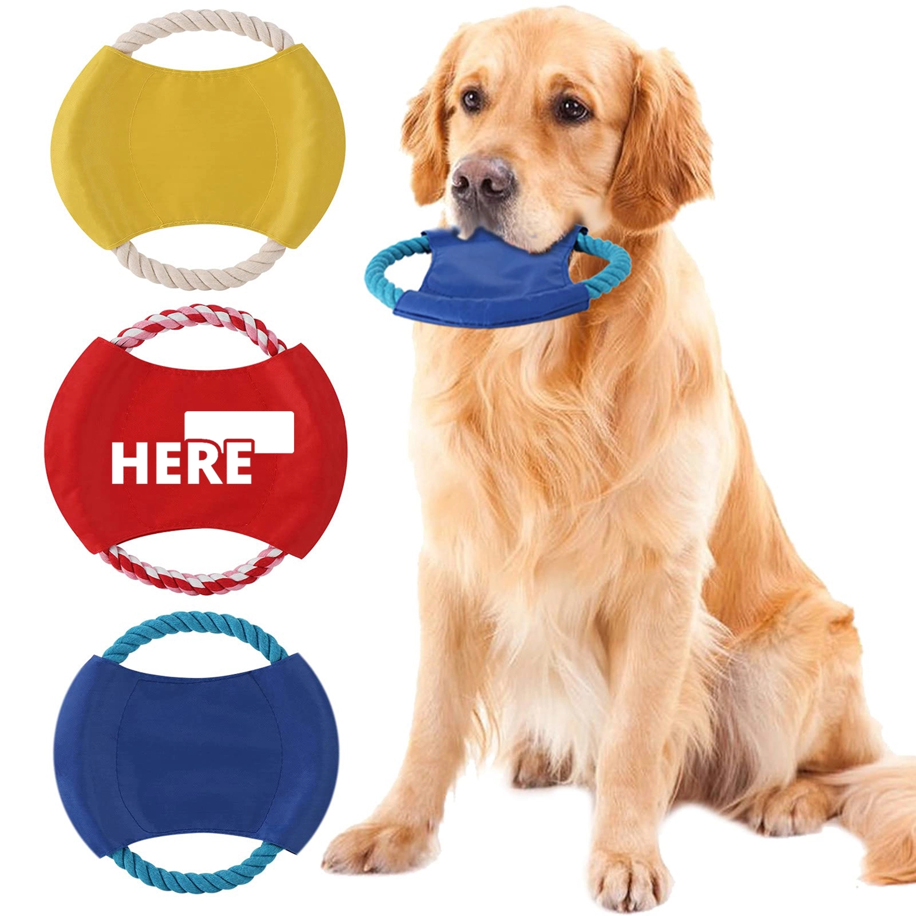 Pet Rope Tug & Flyer Toy 2