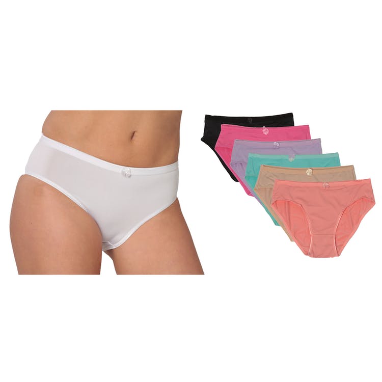 Women's Hi-Cut Panties - Pastel Colors Sizes 8-10 2