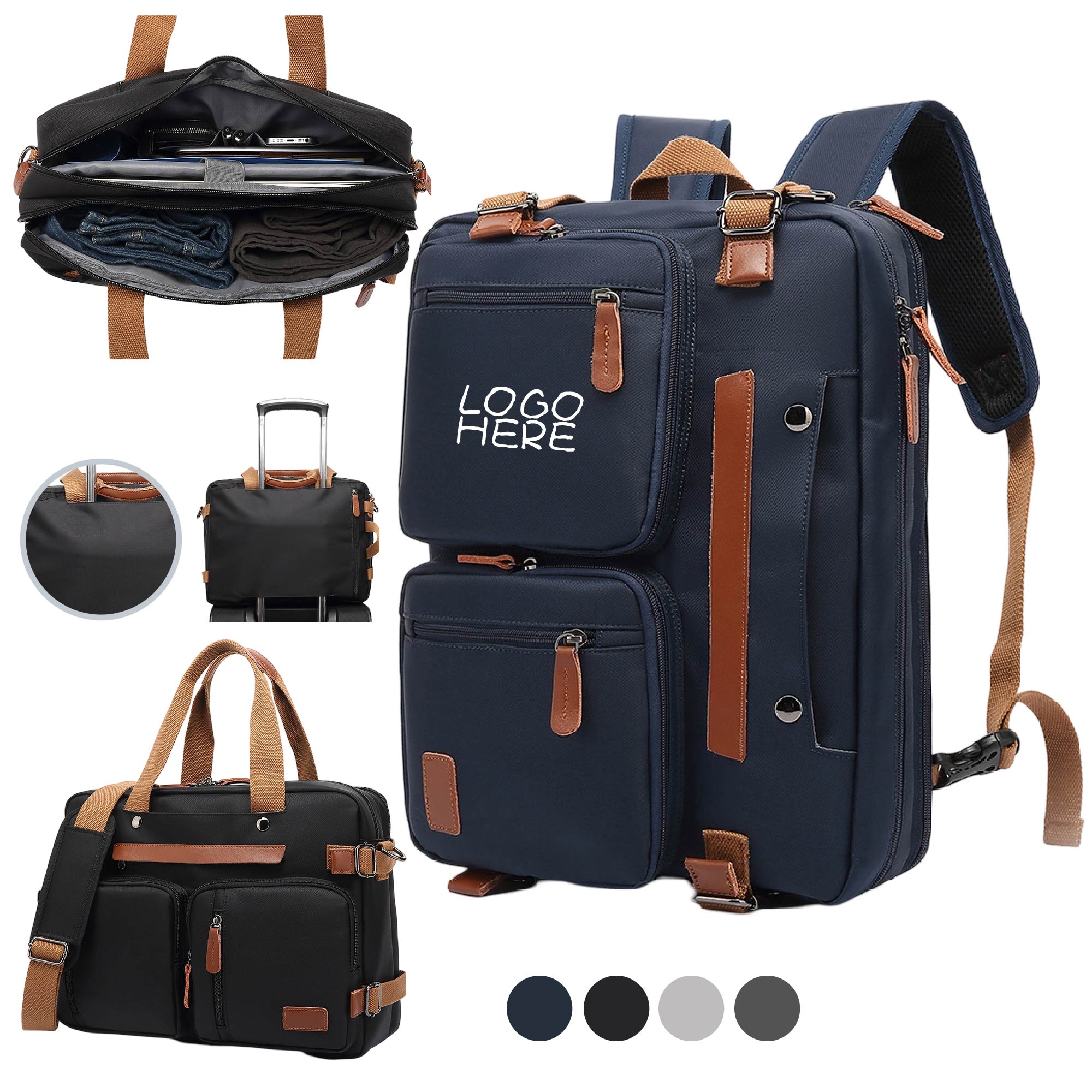 Water Resistant Multifunctional Business Backpack 1