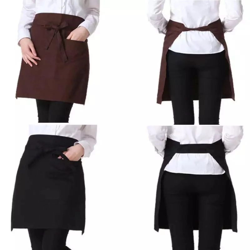 Kitchen Waist Apron With Pocket 2