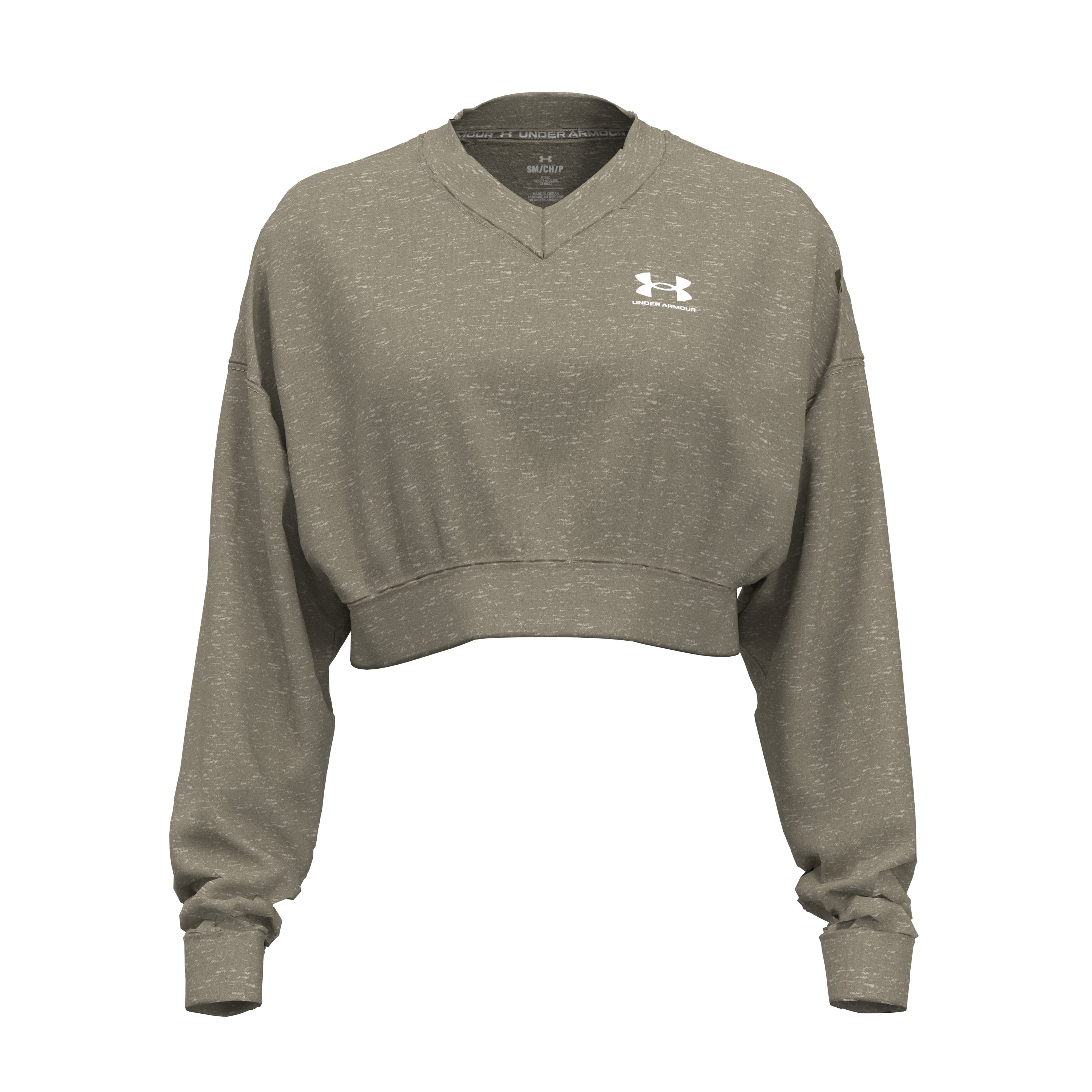 UA Rival Terry Women's Oversized Crop Crew 3