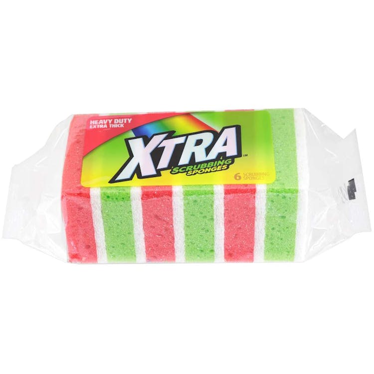 XTRA Scrubbing Sponges Assorted 6pk 2