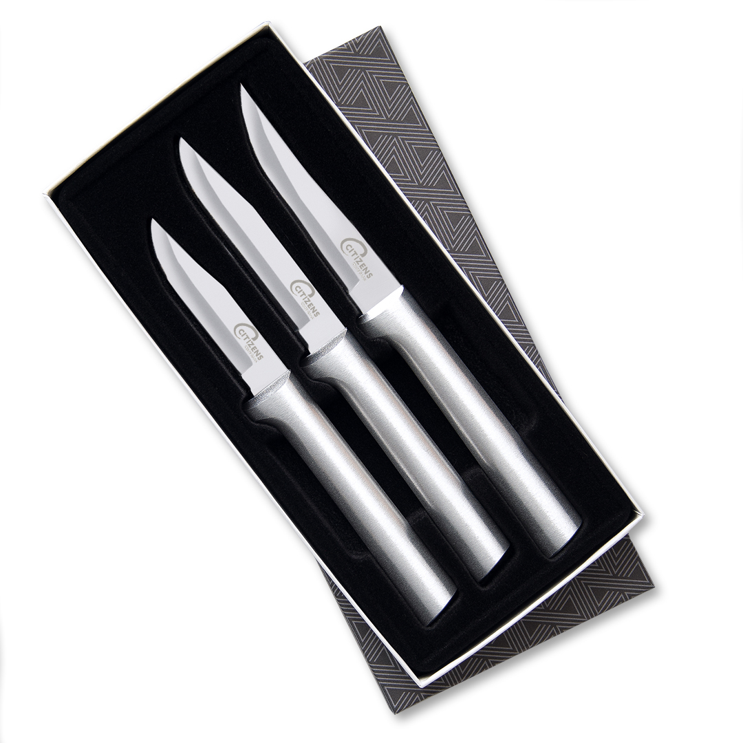 Paring Knives Galore Gift Set w/Silver Handle 2