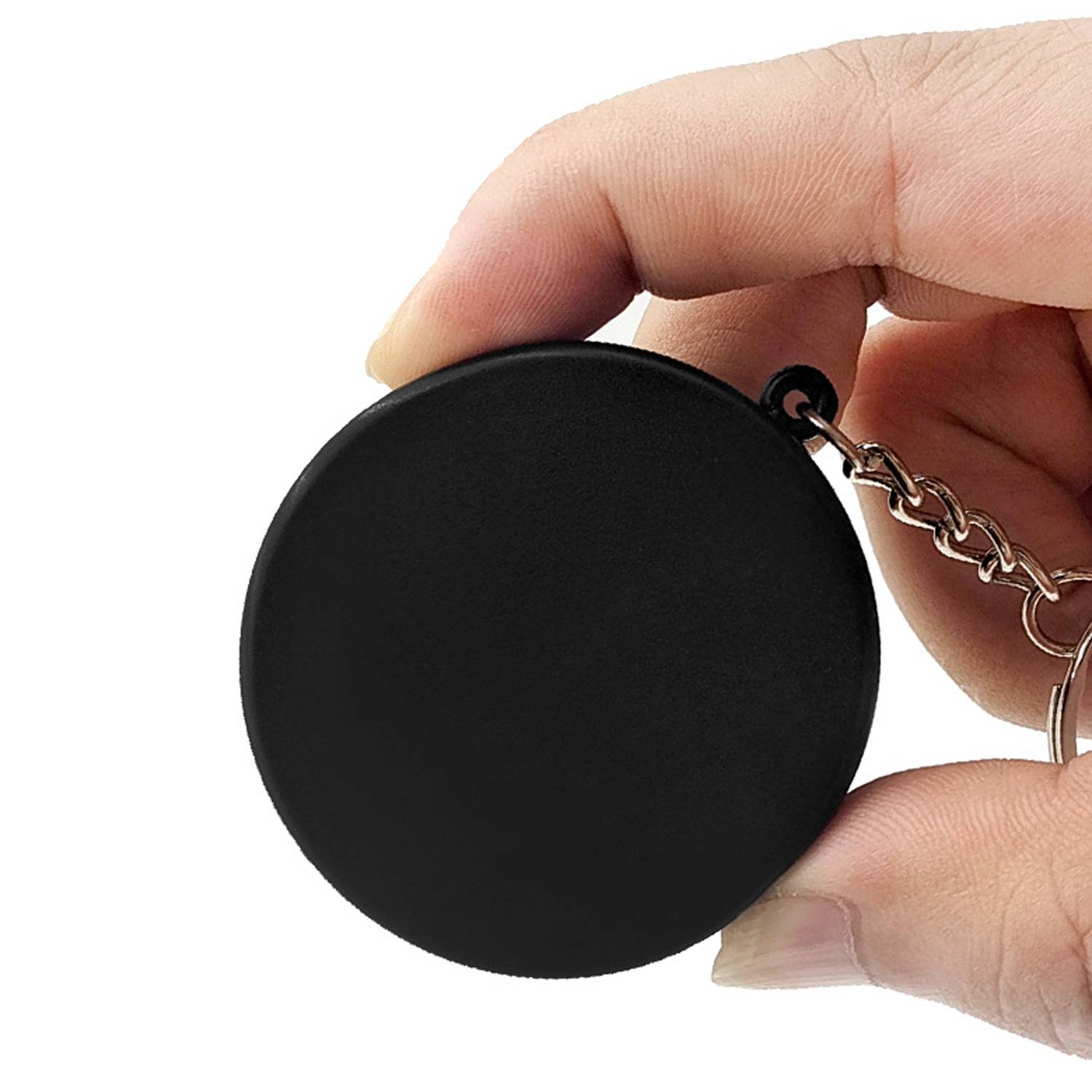 PU Hockey Puck Stress Reliever Keychain 5