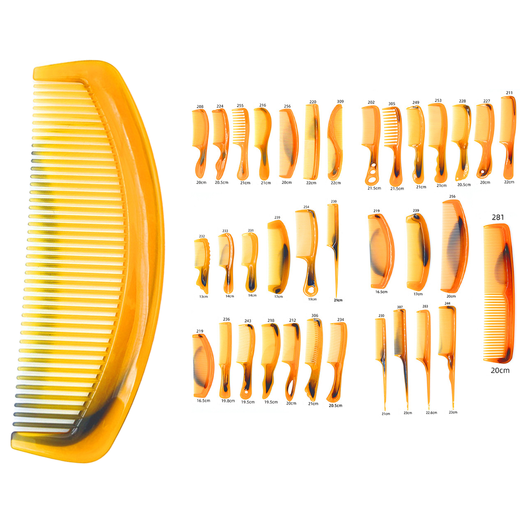 Professional Hair Combs Barber Hairdressing Hair Cutting Brush 2