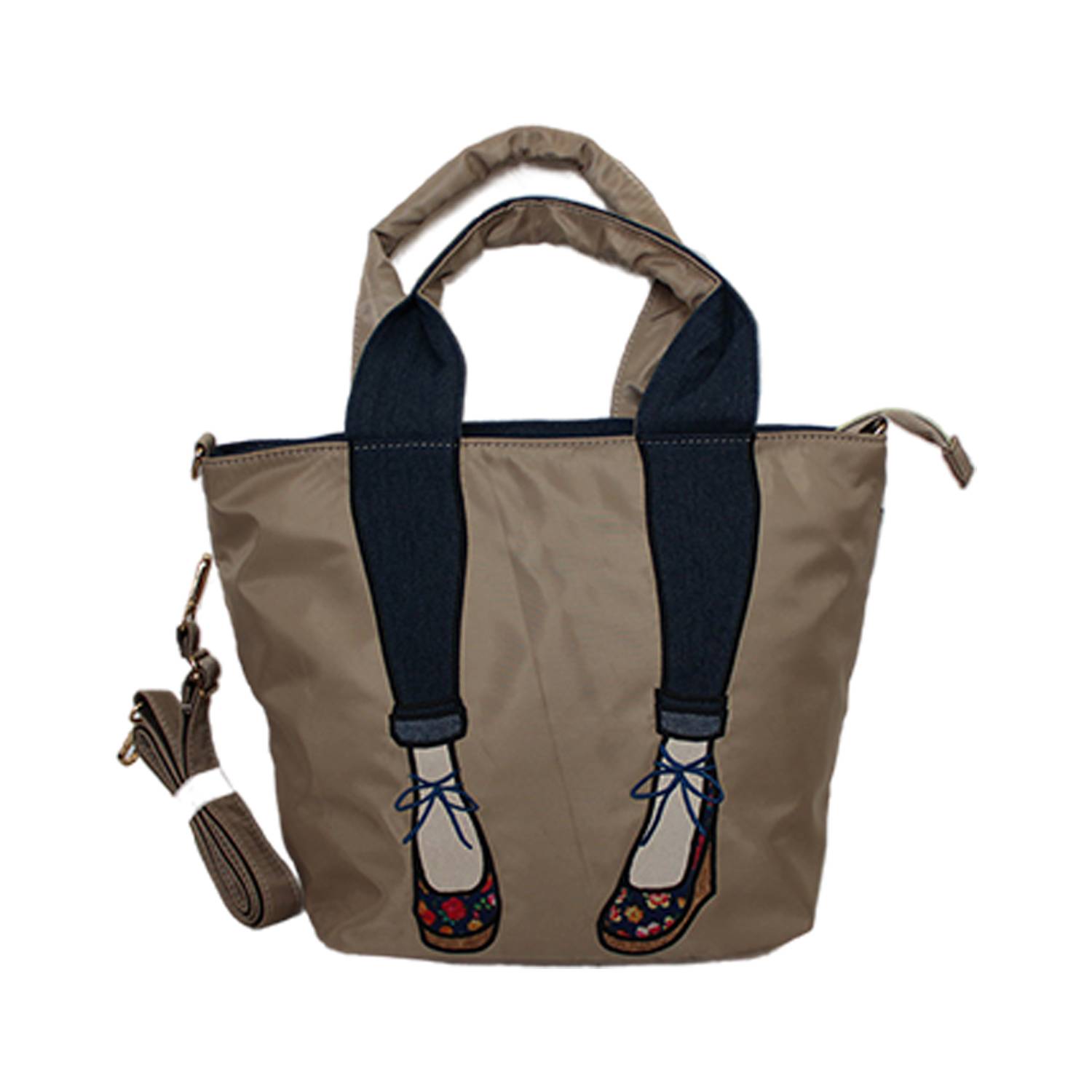 Nylon handbag creative high heels tote bag for women 5
