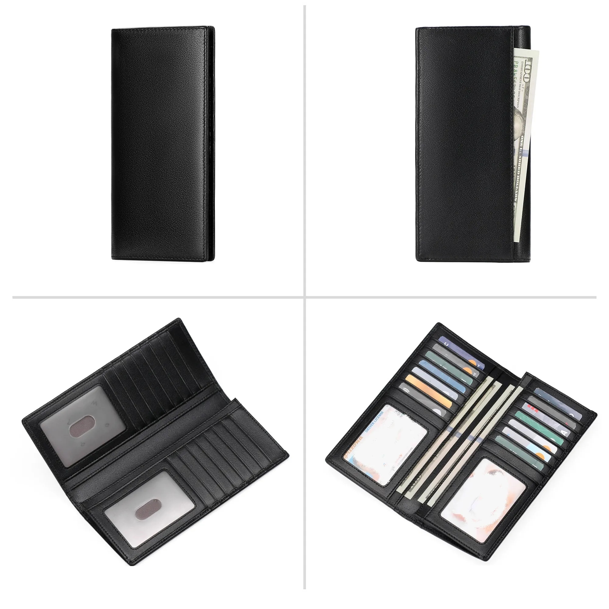 Men's Leather Clutch Bag Wallet 6