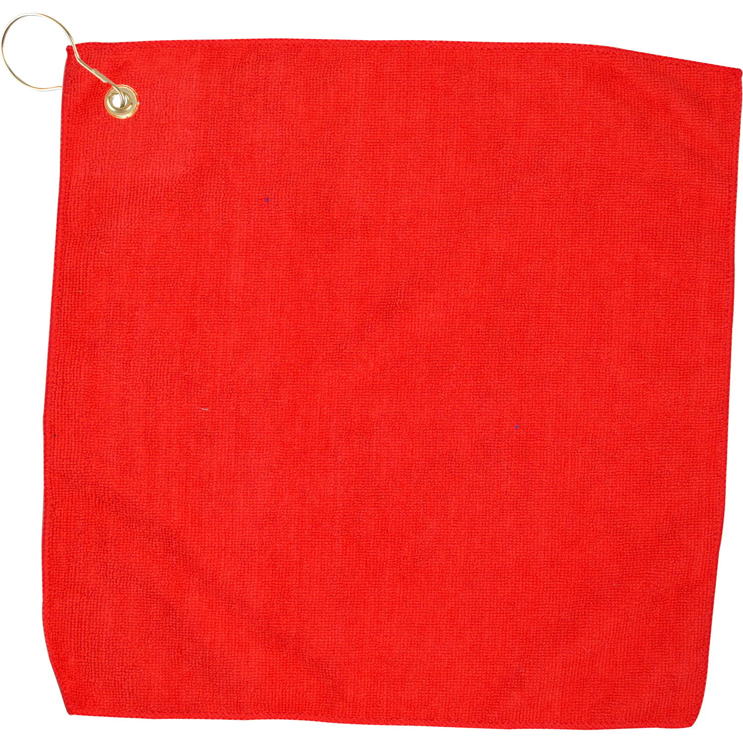 15" X 15" RPET Hemmed Golf Towel with Hook & Grommet 4