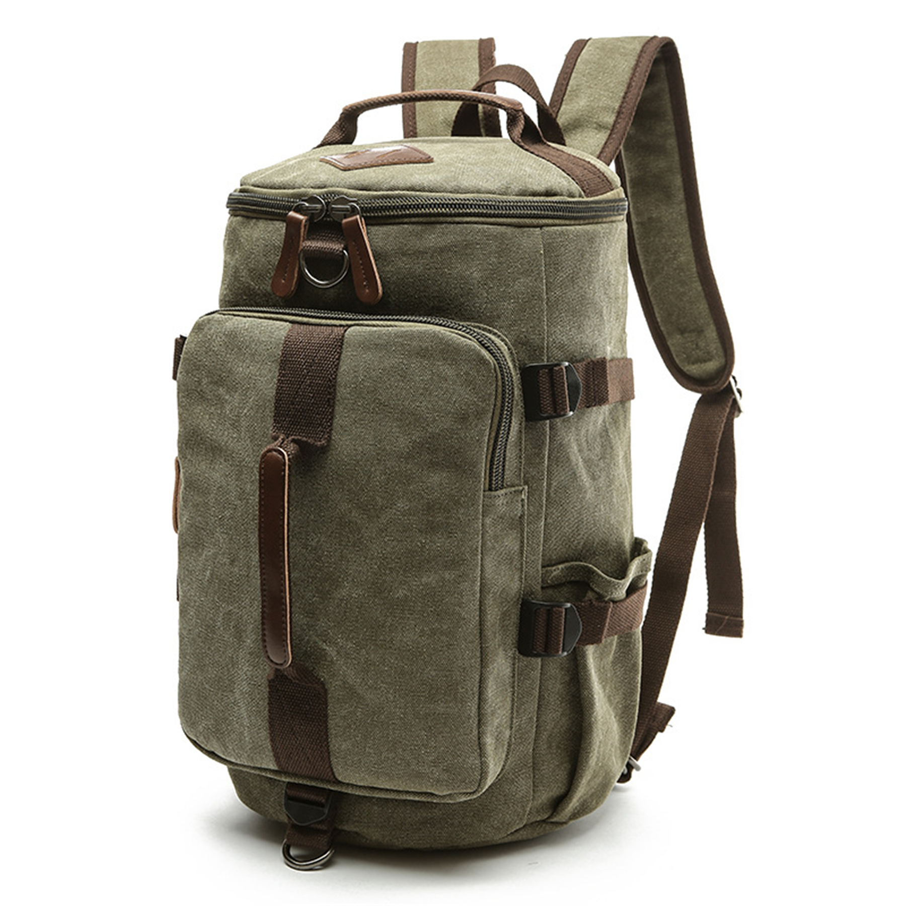 Vintage Canvas Convertible Travel Backpack 7
